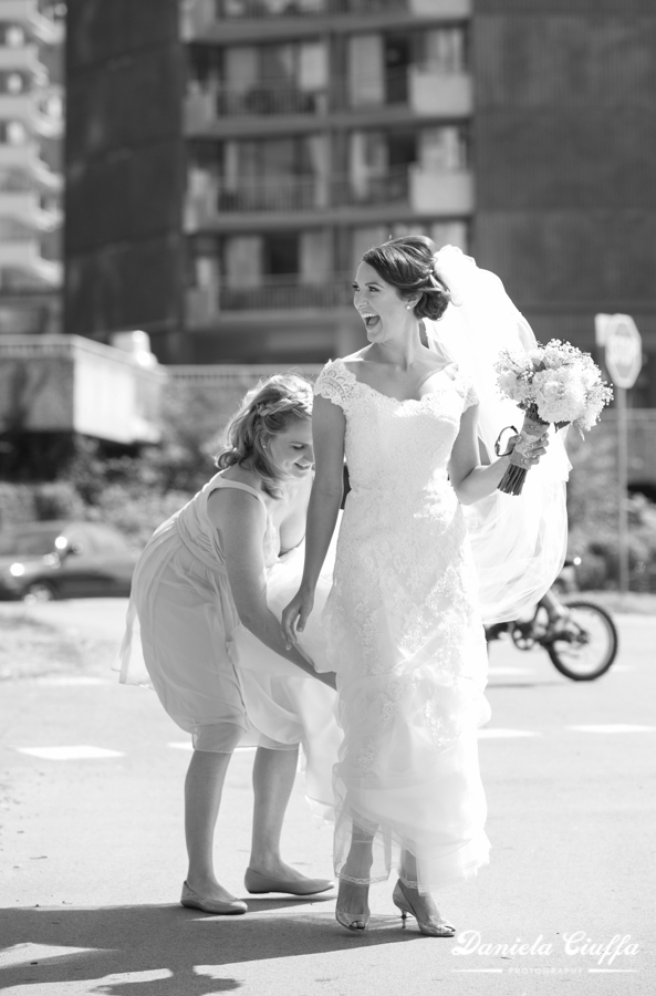 black and white wedding portrait photography